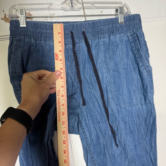 Talbots Lightweight Pull-on Drawstring Denim Pants Size Small - Picture 4 of 7